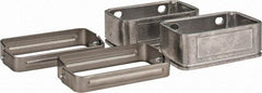 KabelSchlepp - 4.57 Inch Outside Width x 2.68 Inch Outside Height, Cable and Hose Carrier Stainless Steel Tube Mounting Bracket Set - 5.51 Inch Bend Radius, 4.01 Inch Inside Width x 2.05 Inch Inside Height - A1 Tooling