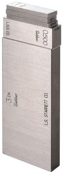 Starrett - 16" Square Steel Gage Block - Accuracy Grade 0 - A1 Tooling