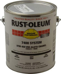 Rust-Oleum - 1 Gal Navy Gray Gloss Finish Alkyd Enamel Paint - Interior/Exterior, <450 gL VOC Compliance - A1 Tooling