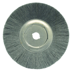 12" Diameter - 1-1/4" Arbor Hole - Crimped Steel Wire Straight Wheel - A1 Tooling