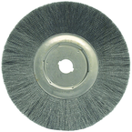 12" Diameter - 1-1/4" Arbor Hole - Crimped Steel Wire Straight Wheel - A1 Tooling