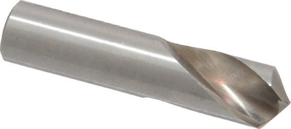 Interstate - 7/16" Body Diam, 118°, 2" OAL, High Speed Steel Spotting Drill - A1 Tooling