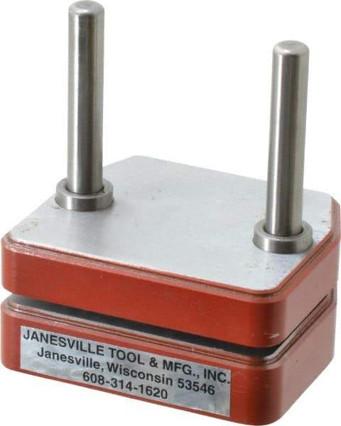 JT&M - 3" Guide Post Length, 5/8" Die Holder Thickness, Cast Iron, Mold Blank, Punch & Die Set - 1/2" Bushing Diam, 2-5/8" Overall Width x 2-1/4" Overall Depth - A1 Tooling