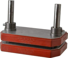 JT&M - 5" Guide Post Length, 13/16" Die Holder Thickness, Cast Iron, Mold Blank, Punch & Die Set - 7/8" Bushing Diam, 6-1/2" Overall Width x 4-3/8" Overall Depth - A1 Tooling