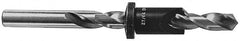 Vernon - 1/2" Cutter Diam, Letter L Drill Compatibility, 1/4" Collar Thickness, Adjustable Depth Drill Countersink - A1 Tooling