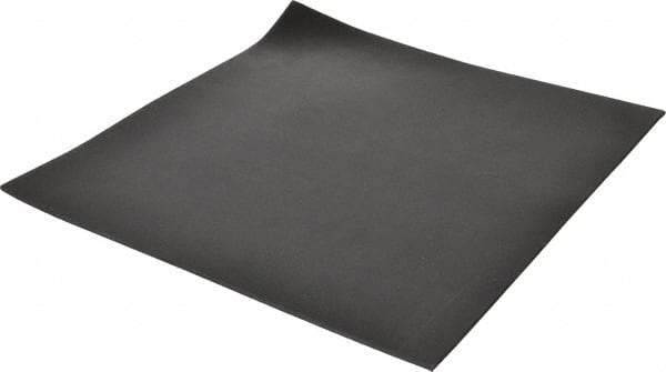 Made in USA - 12" Long, 12" Wide, 1/8" Thick, Neoprene Rubber Foam Sheet - 35 to 45 Durometer, Black, -40 to 220°F, 1,500 psi Tensile Strength, Stock Length - A1 Tooling