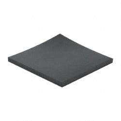 Made in USA - 12" Long, 12" Wide, 3/4" Thick, Buna-N Rubber Foam Sheet - 50 to 60 Durometer, Black, -40 to 212°F, 1,500 psi Tensile Strength, Stock Length - A1 Tooling