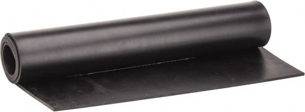 Made in USA - 24" Long, 12" Wide, 3/4" Thick, Buna-N Rubber Foam Sheet - 45 to 55 Durometer, Black, -40 to 212°F, 1,500 psi Tensile Strength, Stock Length - A1 Tooling