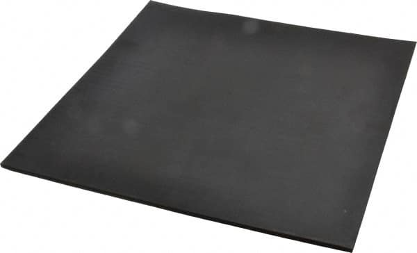 Made in USA - 12" Long, 12" Wide, 1/4" Thick, Neoprene Rubber Foam Sheet - 65 to 75 Durometer, Black, -40 to 212°F, 1,000 psi Tensile Strength, Stock Length - A1 Tooling