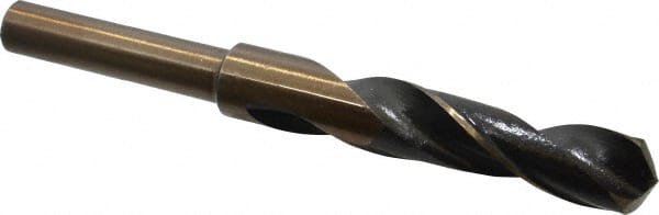 Interstate - 11/16" Drill, 118° Point, Cobalt Silver Deming & Reduced Shank Drill Bit - A1 Tooling