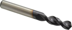 Accupro - 0.404" 130° Parabolic Flute Cobalt Screw Machine Drill Bit - TiAlN Finish, Right Hand Cut, 1.693" Flute Length, 3.504" OAL, Split Point, Straight Shank - A1 Tooling