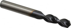 Accupro - 13/32" 130° Parabolic Flute Cobalt Screw Machine Drill Bit - TiAlN Finish, Right Hand Cut, 1.693" Flute Length, 3.504" OAL, Split Point, Straight Shank - A1 Tooling