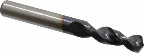 Accupro - 0.4331" 130° Parabolic Flute Cobalt Screw Machine Drill Bit - TiAlN Finish, Right Hand Cut, 1.85" Flute Length, 3.74" OAL, Split Point, Straight Shank - A1 Tooling