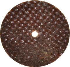 Norton - 1-1/2" 60 Grit Aluminum Oxide Cutoff Wheel - 0.035" Thick, 1/8" Arbor, 40,745 Max RPM, Use with Die Grinders - A1 Tooling