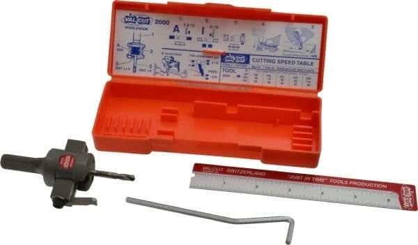 SPI - 3/4 to 3" Cutting Diam, 3/8" Cutting Depth, Circle Cutter & Trepanning Tool - Straight Shank, 1/2" Shank Diam - A1 Tooling