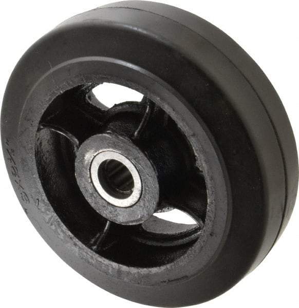 Fairbanks - 8 Inch Diameter x 2-1/2 Inch Wide, Rubber Caster Wheel - 1,300 Lb. Capacity, 2-3/4 Inch Hub Length, 7/8 Inch Axle Diameter, Roller Bearing - A1 Tooling