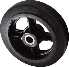 Fairbanks - 10 Inch Diameter x 2-1/2 Inch Wide, Rubber Caster Wheel - 1,500 Lb. Capacity, 2-3/4 Inch Hub Length, 1-1/8 Inch Axle Diameter, Roller Bearing - A1 Tooling