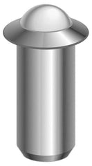 Gibraltar - 0.0643" Body Length x 5/16" Body Diam, 2 Lb Init to 5 Lb Final End Force, Stainless Steel Press Fit Ball Plunger - 1/4" Ball Diam, 0.09" Max Ball Reach, 0.045" Flange Thickness - A1 Tooling