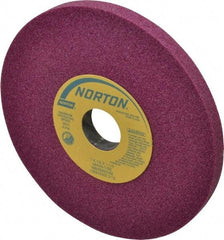 Norton - 7" Diam x 1-1/4" Hole x 1/2" Thick, I Hardness, 46 Grit Surface Grinding Wheel - Aluminum Oxide, Type 1, Coarse Grade, 3,600 Max RPM, Vitrified Bond, No Recess - A1 Tooling