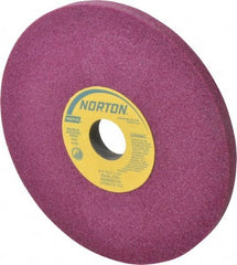 Norton - 8" Diam x 1-1/4" Hole x 1/2" Thick, J Hardness, 46 Grit Surface Grinding Wheel - Aluminum Oxide, Type 1, Coarse Grade, 3,600 Max RPM, Vitrified Bond, No Recess - A1 Tooling