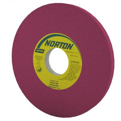 Norton - 8" Diam x 1-1/4" Hole x 1/2" Thick, J Hardness, 60 Grit Surface Grinding Wheel - Aluminum Oxide, Type 1, Medium Grade, 3,600 Max RPM, Vitrified Bond, No Recess - A1 Tooling