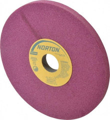 Norton - 8" Diam x 1-1/4" Hole x 1/2" Thick, K Hardness, 60 Grit Surface Grinding Wheel - Aluminum Oxide, Type 1, Medium Grade, 3,600 Max RPM, Vitrified Bond, No Recess - A1 Tooling