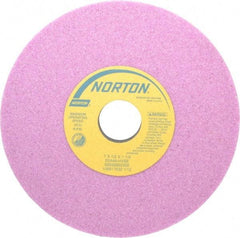 Norton - 7" Diam x 1-1/4" Hole x 1/2" Thick, H Hardness, 46 Grit Surface Grinding Wheel - Aluminum Oxide, Type 1, Coarse Grade, 3,600 Max RPM, Vitrified Bond, No Recess - A1 Tooling