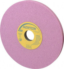 Norton - 8" Diam x 1-1/4" Hole x 1/2" Thick, I Hardness, 46 Grit Surface Grinding Wheel - Aluminum Oxide, Type 1, Coarse Grade, 3,105 Max RPM, Vitrified Bond, No Recess - A1 Tooling