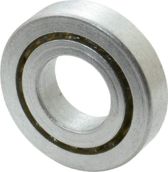 Value Collection - 3/4" Bore Diam, 1-5/8" OD, Open Unground Full Complement Radial Ball Bearing - 3/8" Wide, 1 Row, Round Bore, 825 Lb Dynamic Capacity - A1 Tooling