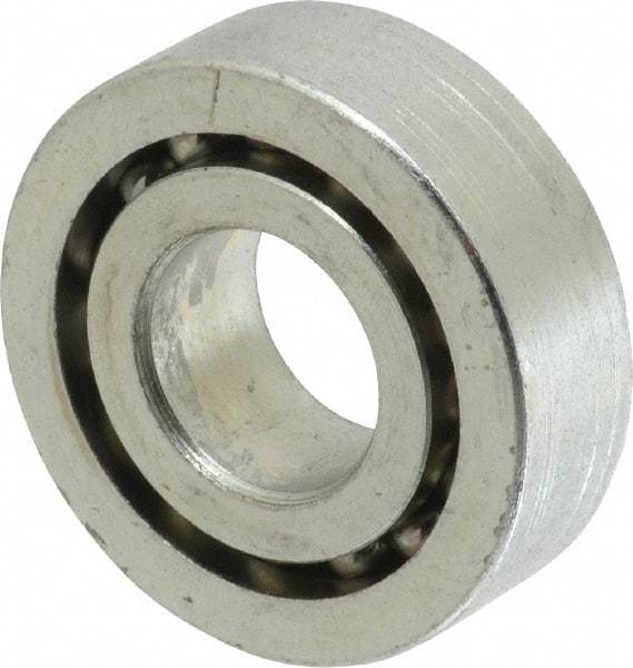 Value Collection - 3/4" Bore Diam, 1-3/4" OD, Open Unground Full Complement Radial Ball Bearing - 9/16" Wide, 1 Row, Round Bore, 1,187 Lb Dynamic Capacity - A1 Tooling