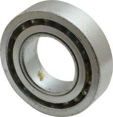 Value Collection - 1" Bore Diam, 2" OD, Open Unground Full Complement Radial Ball Bearing - 1/2" Wide, 1 Row, Round Bore, 1,384 Lb Dynamic Capacity - A1 Tooling