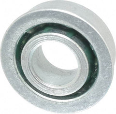 Value Collection - 1/2" Bore Diam, 1-1/8" OD, Open Unground Full Complement Radial Ball Bearing - With Flange, 1 Row, Round Bore, 533 Lb Dynamic Capacity - A1 Tooling