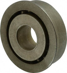 Value Collection - 1/2" Bore Diam, 1-3/8" OD, Open Unground Full Complement Radial Ball Bearing - With Flange, 1 Row, Round Bore, 769 Lb Dynamic Capacity - A1 Tooling