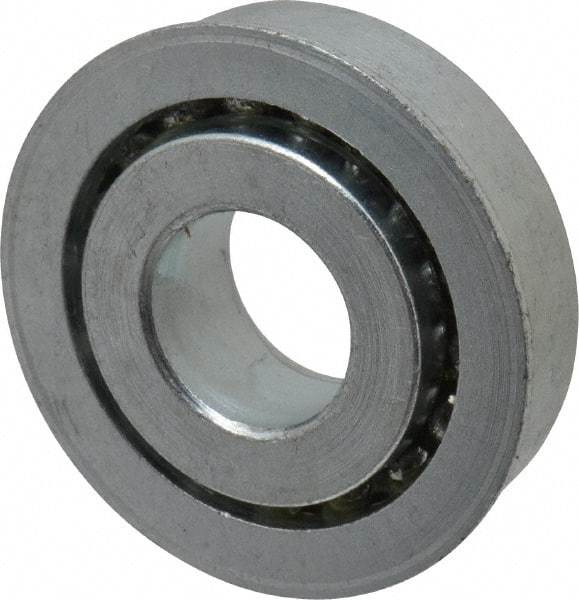 Value Collection - 3/4" Bore Diam, 1-7/8" OD, Open Unground Full Complement Radial Ball Bearing - With Flange, 1 Row, Round Bore, 1,291 Lb Dynamic Capacity - A1 Tooling