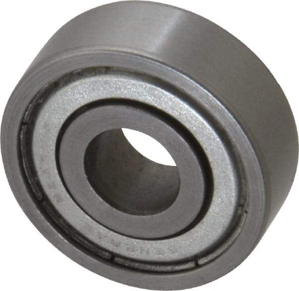 Value Collection - 3/8" Bore Diam, 1-1/8" OD, Double Shield Unground Retainer Type Radial Ball Bearing - 3/8" Wide, 1 Row, Round Bore, 691 Lb Dynamic Capacity - A1 Tooling