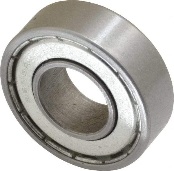 Value Collection - 5/8" Bore Diam, 1-3/8" OD, Double Shield Unground Retainer Type Radial Ball Bearing - 7/16" Wide, 1 Row, Round Bore, 915 Lb Dynamic Capacity - A1 Tooling