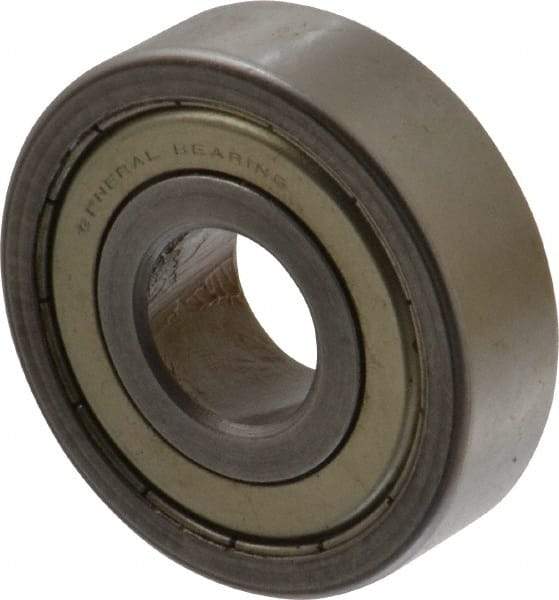 Value Collection - 5/8" Bore Diam, 1-3/4" OD, Double Shield Unground Retainer Type Radial Ball Bearing - 1/2" Wide, 1 Row, Round Bore, 1,171 Lb Dynamic Capacity - A1 Tooling