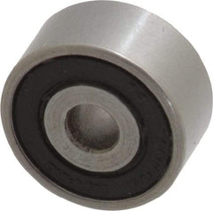 Value Collection - 3/16" Bore Diam, 11/16" OD, Double Seal Unground Retainer Type Radial Ball Bearing - 5/16" Wide, 1 Row, Round Bore, 300 Lb Dynamic Capacity - A1 Tooling