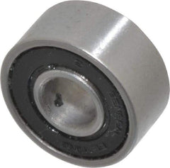 Value Collection - 1/4" Bore Diam, 11/16" OD, Double Seal Unground Retainer Type Radial Ball Bearing - 5/16" Wide, 1 Row, Round Bore, 300 Lb Dynamic Capacity - A1 Tooling