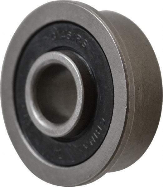 Value Collection - 5/16" Bore Diam, 7/8" OD, Double Seal Unground Retainer Type Radial Ball Bearing - With Flange, 1 Row, Round Bore, 450 Lb Dynamic Capacity - A1 Tooling