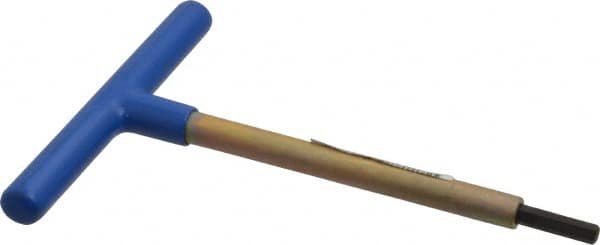 Made in USA - 6mm Hex, T-Handle, Hex Key - 6" OAL, Chromalloy Steel, Metric System of Measurement - A1 Tooling