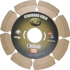 Core Cut - 4" Diam, 20mm Arbor Hole Diam, Wet & Dry Cut Saw Blade - Diamond-Tipped, Standard Round Arbor - A1 Tooling