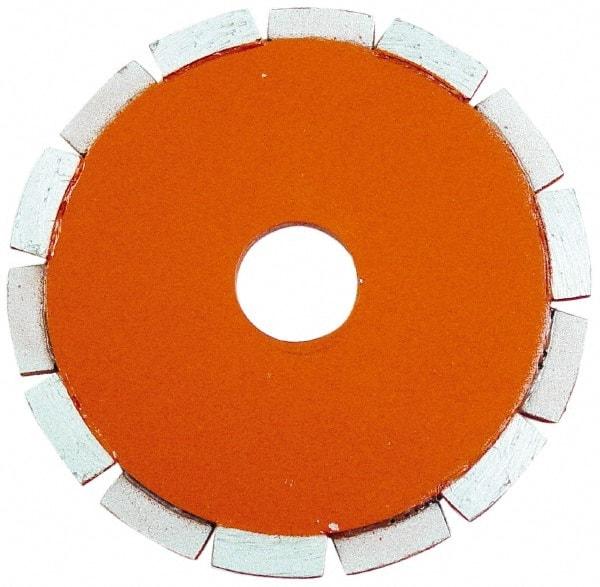 Core Cut - 4-1/2" Diam, 20mm Arbor Hole Diam, Wet & Dry Cut Saw Blade - Diamond-Tipped, Standard Round Arbor - A1 Tooling