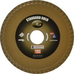 Core Cut - 4-1/2" Diam, 20mm Arbor Hole Diam, Wet & Dry Cut Saw Blade - Diamond-Tipped, Diamond Arbor - A1 Tooling