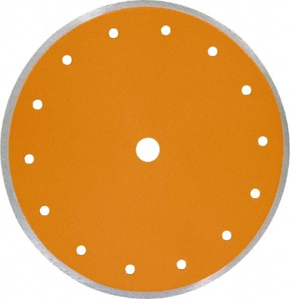 Core Cut - 7" Diam, 5/8" Arbor Hole Diam, Wet & Dry Cut Saw Blade - Diamond-Tipped, Standard Round Arbor - A1 Tooling