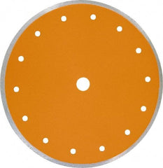 Core Cut - 7" Diam, 5/8" Arbor Hole Diam, Wet & Dry Cut Saw Blade - Diamond-Tipped, Standard Round Arbor - A1 Tooling