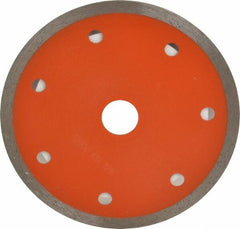 Core Cut - 4" Diam, 5/8" Arbor Hole Diam, Wet & Dry Cut Saw Blade - Diamond-Tipped, Standard Round Arbor - A1 Tooling