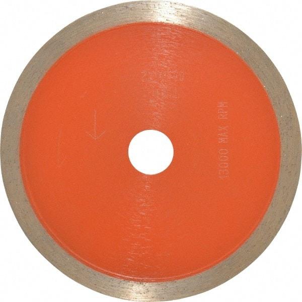 Core Cut - 4" Diam, 5/8" Arbor Hole Diam, Wet & Dry Cut Saw Blade - Diamond-Tipped, Standard Round Arbor - A1 Tooling