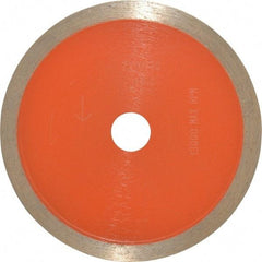 Core Cut - 4" Diam, 5/8" Arbor Hole Diam, Wet & Dry Cut Saw Blade - Diamond-Tipped, Standard Round Arbor - A1 Tooling