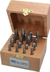 SGS Pro - 16 Piece, 1/4" Shank Burr Set - Tungsten Carbide - A1 Tooling